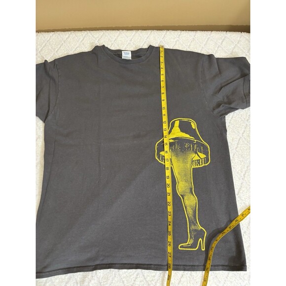 Vintage Delta A Christmas Story Leg Lamp Graphic Gray Tee Men’s Size XL - Picture 14 of 15